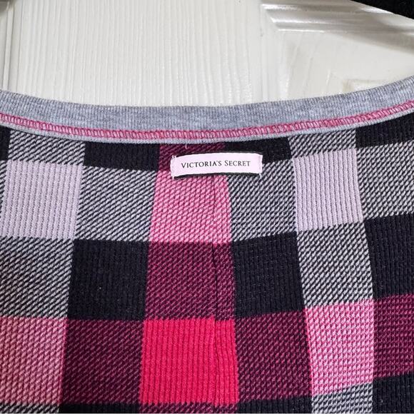 Victoria’s Secret Waffle Patterned Checkered Romper Onesie Women's Medium - Picture 7 of 10